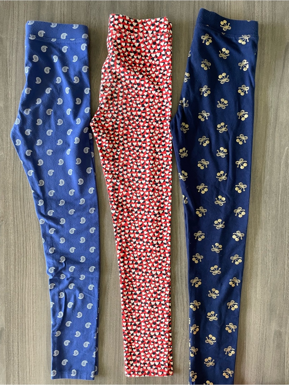Crewcuts Girls Leggings Bundle Size 10 | 3 Pairs Printed Leggings